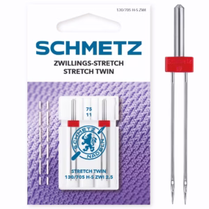 Aguja Gemela Stretch Schmetz 130/705 H-S ZWI NE 2.5 75