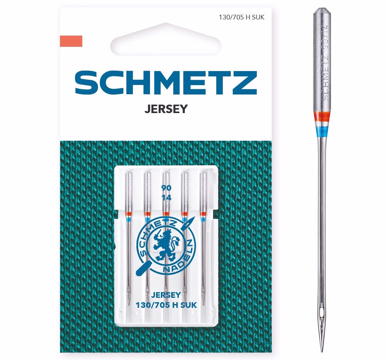 Aguja Jersey Schmetz 130/705 H SUK 90